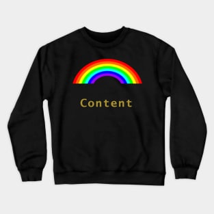 Gold Content Rainbow Crewneck Sweatshirt